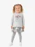 Monnalisa Meisjes Jurk Dalmatiers Grijs