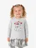 Monnalisa Meisjes Jurk Dalmatiers Grijs
