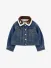 Monnalisa Meisjes Spijkerjas Blauw Stone Denim