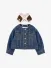 Monnalisa Meisjes Spijkerjas Blauw Stone Denim