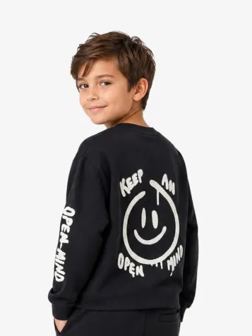 Jongens Longsleeve Rube Zwart