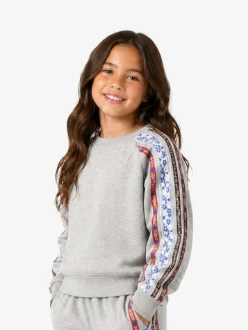 Meisjes Sweater Milou Grijs Melange
