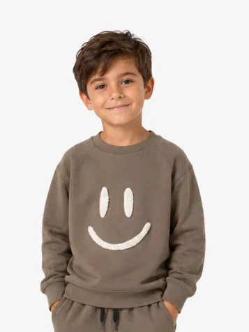 Jongens Sweater Mike Ground Bruin