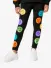 Molo Meisjes Legging Niki Colourful Fluff Zwart