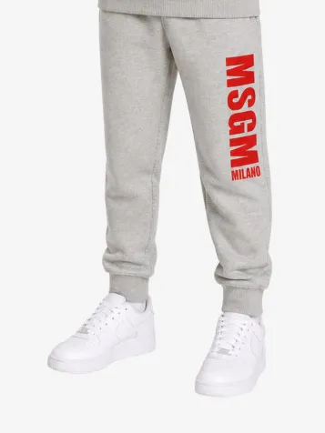 Jongens Joggingbroek Oversized Grijs Melange
