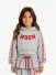 MSGM Junior Meisjes Hoodie Cropped Boxy Grijs Melange