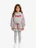 MSGM Junior Meisjes Hoodie Cropped Boxy Grijs Melange