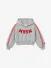 MSGM Junior Meisjes Hoodie Cropped Boxy Grijs Melange