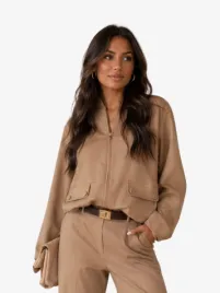 Nikkie By Nikkie Plessen Dames Jacket Reims Tanin