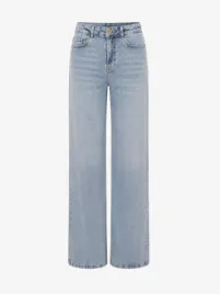 Nikkie By Nikkie Plessen Dames Spijkerbroek Abigail Strass Light Blauw
