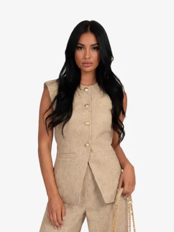 Dames Gilet Reza Tanin