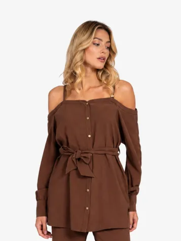 Dames Blouse Riva Cacao