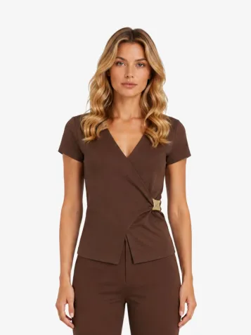 Dames Top Rimini Cacao