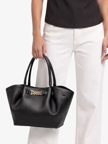 Dames Tas Amara Chunky Shopper Zwart