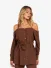 Nikkie By Nikkie Plessen Dames Blouse Riva Cacao