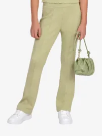 Nik & Nik Meisjes Broek Sanna Rib Aloe Vera