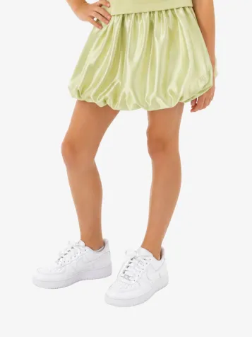 Meisjes Rok Satin Balloon Aloe Vera