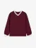 Nik & Nik Meisjes Sweater Elody Deep Burgundy