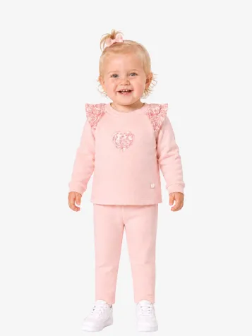 Meisjes Baby Set Pale Roze