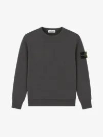Stone Island Junior Jongens Sweater Charcoal