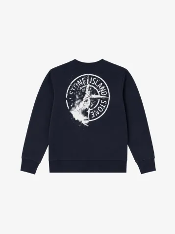 Jongens Sweater Backprint Navy