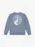Stone Island Junior Jongens Sweater Backprint Ash Blauw