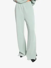 Alix The Label Dames Joggingbroek Flowy Side Slit Soft Jade