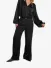 Alix The Label Dames Broek Satin Wide Leg Zwart
