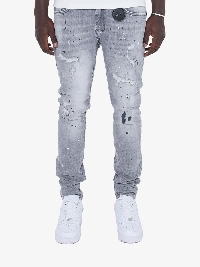 Amicci Heren Jeans Trivosa Regular Fit Denim Light Grey Jean