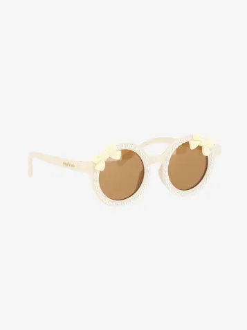 Meisjes Zonnebril Paige Pearl Bows Zonnebril Snowdrop