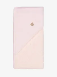 Baby Gi Meisjes Badcape 80x80cm Beer Roze
