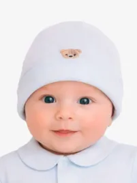 Baby Gi Jongens Baby Muts Beer Blauw