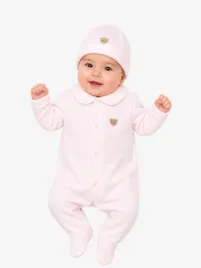 Baby Gi Meisjes Baby Boxpakje Muts Beer Roze
