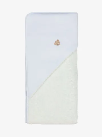 Jongens Badcape 80x80cm Beer Blauw