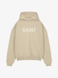 Saint Blanc Heren Hoodie Cut Taupe