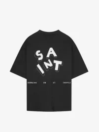 Saint Blanc Heren T-shirt Domaine Zwart