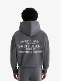 Saint Blanc Heren Hoodie Inner Circle Dark Shadow