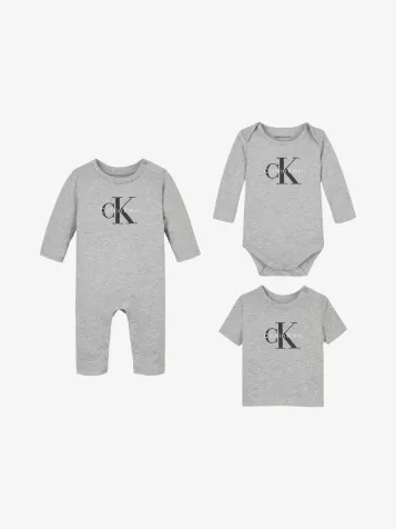 Jongens Baby Set Driedelig Grey Heather