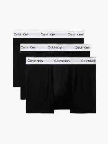 Heren 3 Boxers Relaxed Fit Trunk Zwart