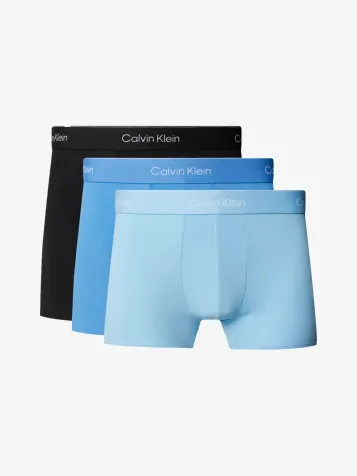 Heren 3 Boxers Trunk Black-Glacier-Blue