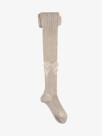 Condor Meisjes Maillot Rib Strik Lurex Linen 