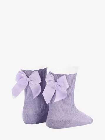 Meisjes Sokken Strik Mauve