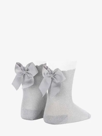 Meisjes Sokken Strik Silver