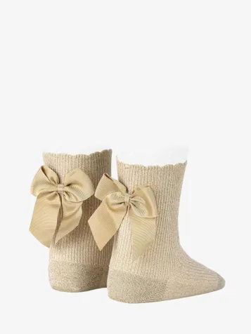 Meisjes Sokken Strik Beige