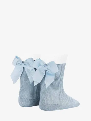 Meisjes Sokken Strik Sky Blue