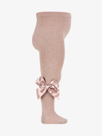 Meisjes Maillot Strik Lurex Old Rose