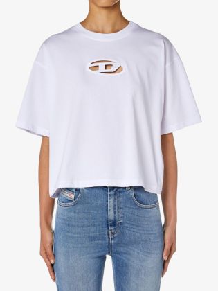 Dames Shirt T-buxt-crop-od Wit