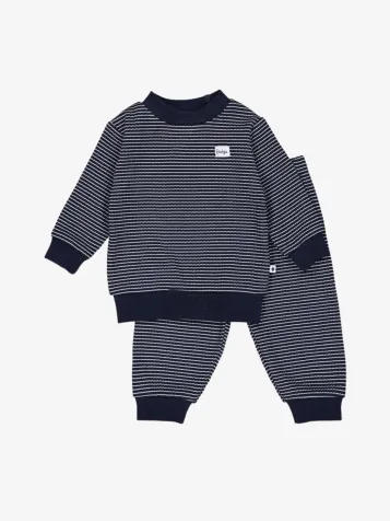 Unisex Kids Wafelpyjama Royal Blue