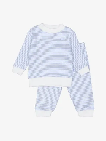 Unisex Kids Wafelpyjama Blauw
