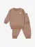 Feetje Unisex Kids Wafelpyjama Bruin